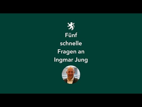 Kurzportrait in 5 Fragen - Landwirtschaftsminister Ingmar Jung