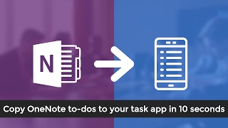 Integrate OneNote to-dos with your task app