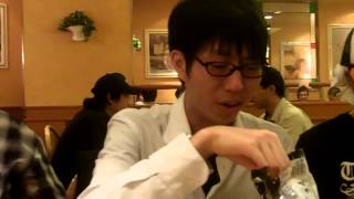 [Japan 2010] Japanese friends tasting Dutch liquorice (drop)