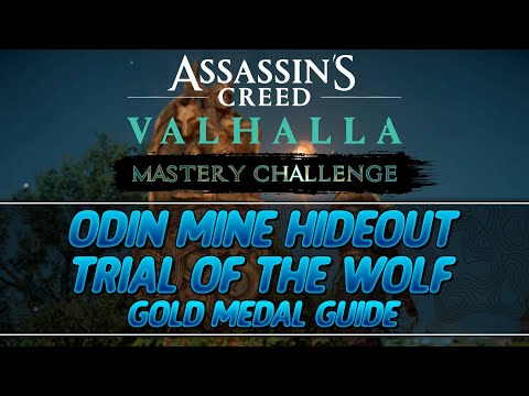 Assassin's Creed Valhalla Mastery Challenge | Odin Mine Hideout Trial of the Wolf Gold Medal