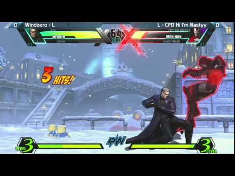 UMVC3: CFD Hi I'm Nasty vs Windzero - Grand Finals - Fight For Might 1