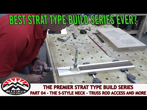 Premiere Strat Build 2021 - Part 04 - Truss Rod Access and Fretboard Glue Up