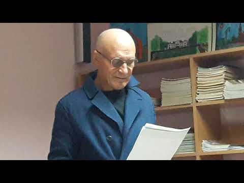 Poeto Marcelijaus Martinaičio kūrybą skaito Panevėžio Juozo Miltinio dramos teatro aktorius Albinas Keleris. Rokiškio Juozo Keliuočio viešoji biblioteka, 2018 m. lapkritis.