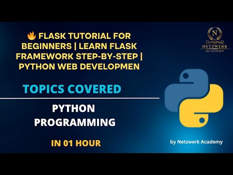🔥 Flask Tutorial for Beginners | Learn Flask Framework Step-by-Step | Python Web Developmen