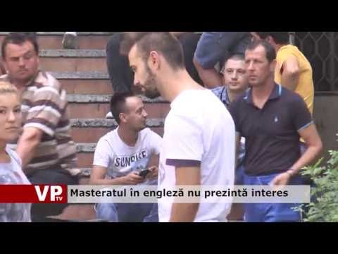 Masteratul în engleză nu prezintă interes