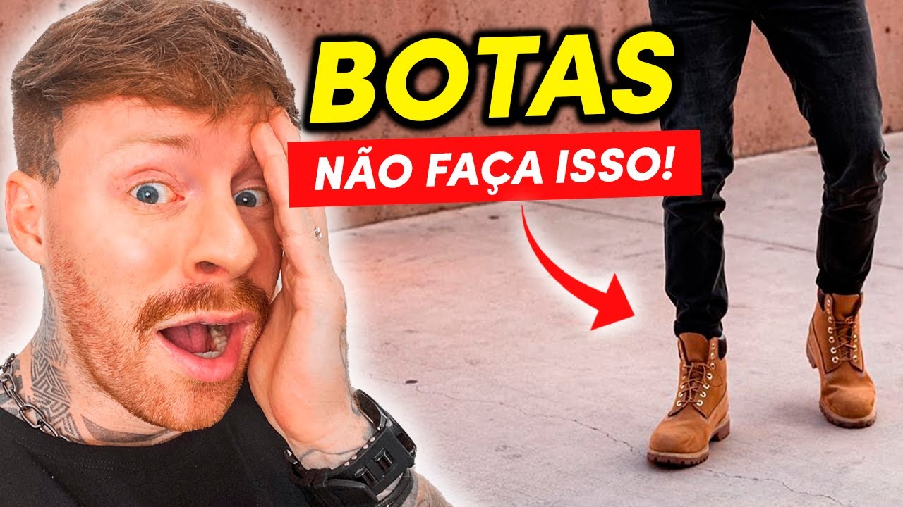 4 ERROS ao usar BOTA MASCULINA que DESTROEM nosso Visual (e você não percebe!)