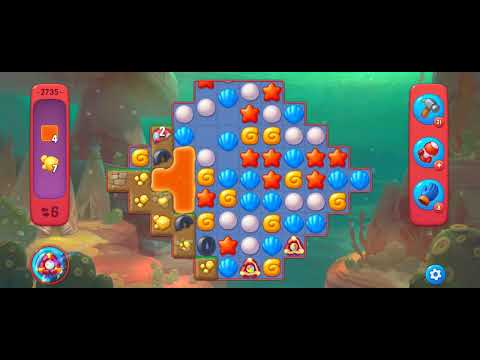 Fishdom Hard Level 2735 (with Double Super Lightning]) @choraelmin