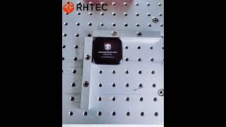 RHTEC 20W Fiber Laser Marking on the  Black Plastic