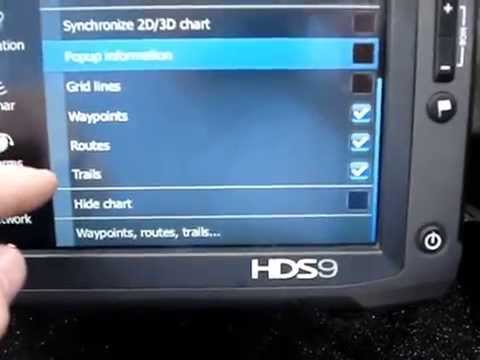 Lowrance HDS Touch Chart Settings
