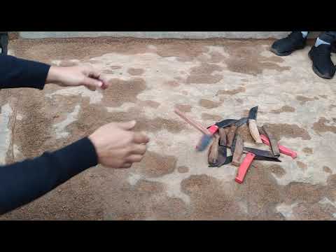 Voice of Mawlai people surrenders knives on Monday at Mawlai petrol pump