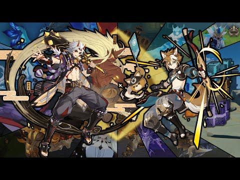 Level 90 C0 Triple Crowned Itto + Level 90 C6 Gorou Against All World Bosses - Genshin Impact