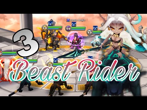 魔靈召喚 | 3豹女 傷害真的很狂 | 瘋狂輸出就好了 | SUMMONERS WAR | 3 Beast Rider on RTA