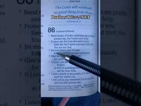Psalms 86:1-7
