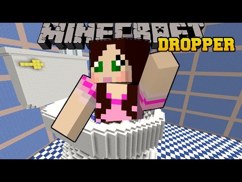 Minecraft: DROPPING INTO A TOILET! - TALLCRAFT DROPPER - Custom Map [2]