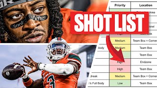 My Ultimate Football Photography Shot List | D1 Photographer | EP14