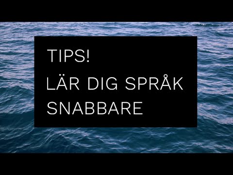 Learn - Swedish - How to learn a language quicker!