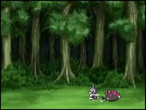 Unown vs Pyukumuku (Short Battle Animation)