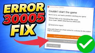 Download lagu How To Fix Easy Anti Cheat Error Code 30005 | Can’t Launch Game Fix 2026 mp3