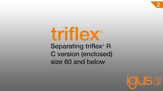 Separating Triflex® R C version enclosed size 60 and below