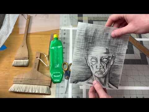 Printmaking Tutorial - Chine Collé Style Print Backing