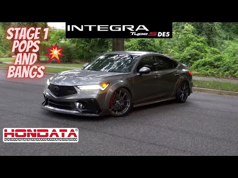 Setting up Flashpro Base Map on FBO on 2024 Integra Type S and Stage 1 Pops and Bangs Fly-bys!
