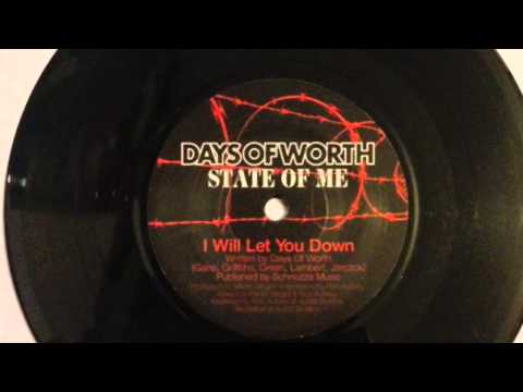 Days of Worth - I will let you down
