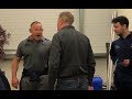 Steve Diamond confronts reporter after Sale's win over Gloucester