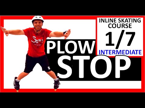TUTORIAL: How to PLOW STOP ( #1/7 COURSE ) safe STOP on Inline Skates / How to stop on rollerblades