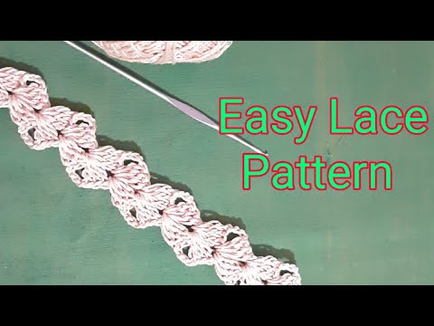 Super Easy &  Beautiful Crochet Lace Pattern || Free Tutorial