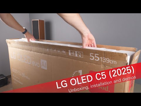 LG C5 OLED 55-inch TV unboxing and installation (2025)