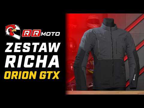 RICHA ORION GTX _ zestaw motocyklowy laminat GORE_TEX | kurtka + spodnie na każdą pogodę