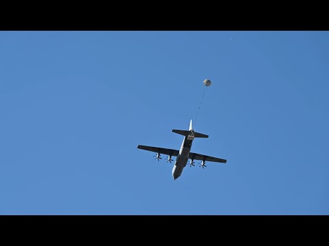 U.S. Army Heavy Drop Over Italy | 173rd Airborne Brigade Conducts Airdrop from C-130 #subscribe