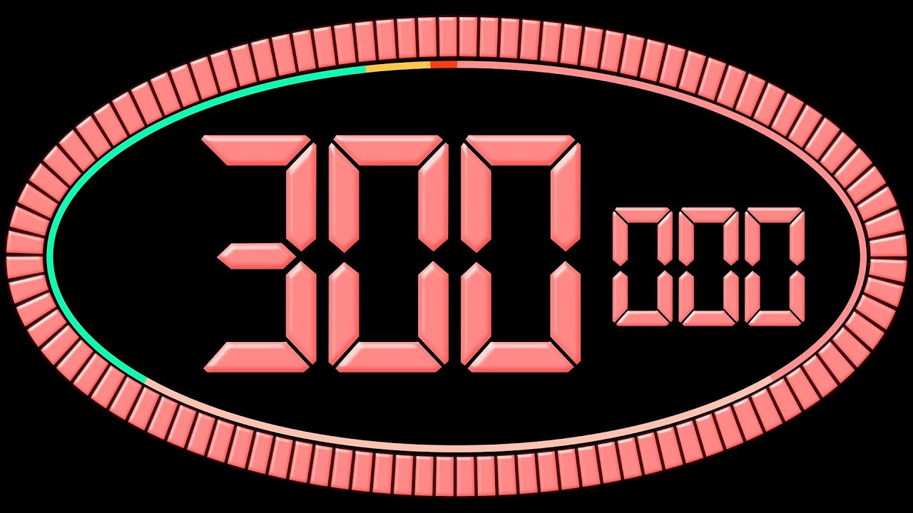 300 Second Countdown Timer with Bright, Uplifting, and Relaxing Royalty-Free Music | 300 to 0 | 4K
