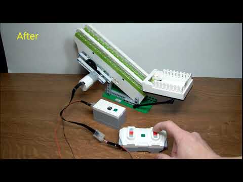Adapted LEGO Powered UP Remote Control and Simple Medium Linear Motor for GBC