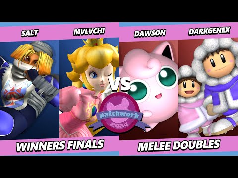 Patchwork 2024 WINNERS FINALS - Salt & mvlvchi Vs. Dawson & DarkGenex - Smash Melee - SSBM