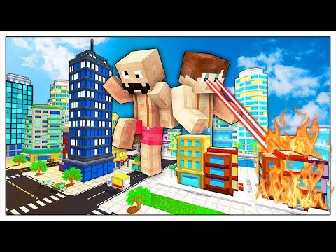 YOUTUBERS GIGANTI DISTRUGGONO LA CITTÀ! - Minecraft ITA
