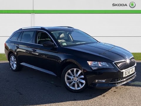 BC66HRU SKODA SUPERB SE BUSINESS TDI DSG BLACK 2017, North Wales Skoda