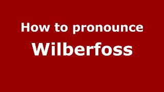 How to pronounce Wilberfoss