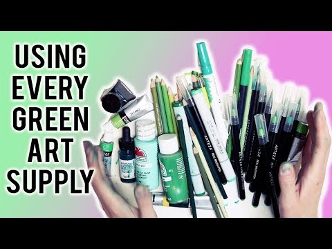 Using EVERY Single GREEN ART SUPPLY I Own