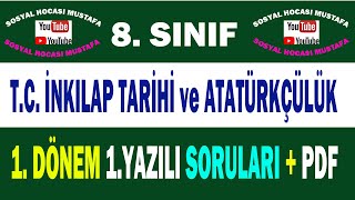 8.Sınıf T.C. İnkılap Tarihi ve Atatürkçülük 1.Dönem 1.Yazılı Soruları Çözümü