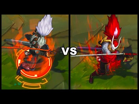 PROJECT: Yasuo vs Blood Moon Yasuo Skins Comparison (League of Legends)