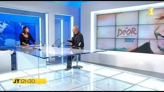 Fabrice Legros invité du JT Réunion 1ère - Sortie d'album «Déor»