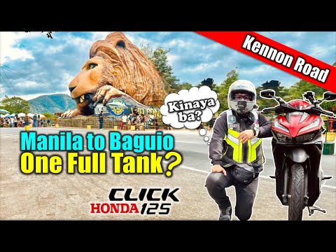 Manila to Baguio Ride Honda Click 125 One Full Tank Only | Kennon Road | Motorcycle