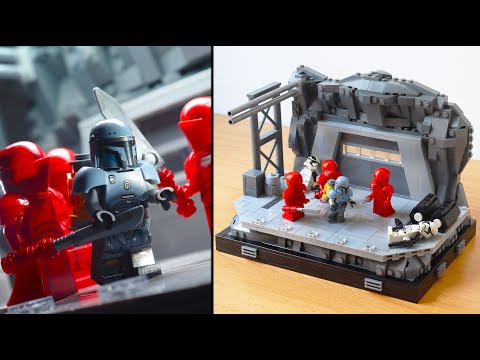 LEGO The Mandalorian - Paz Vizsla vs Praetorian Guards Diorama MOC