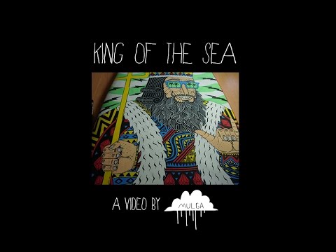 King of the Sea - Posca Surfboard Art Timelapse Video by Mulga