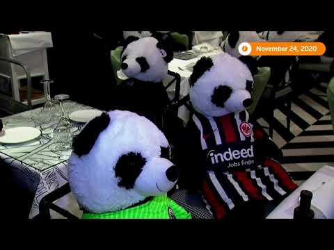 德國餐廳與大熊貓結下不解之緣。 (German restaurant bears out pandemic with pandas)