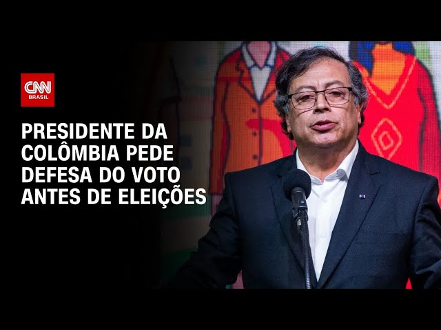 Eleições na Colômbia: Gustavo Petro pede defesa do voto a apoiadores | AGORA CNN