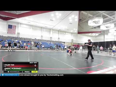 100 Lbs Champ. Round 1 - Tyler Tun, IN Vs Emeric McBurney, OH D0fd