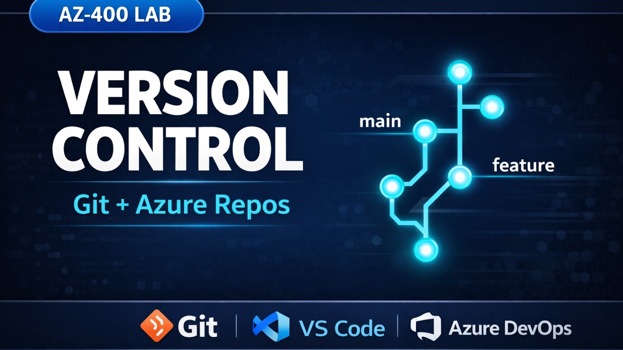 AZ400 Lab | Version Control with Git | Clone, Commit, Branch & Merge | Azure DevOps Tutorial 2026