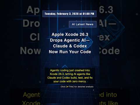 🧐👉 Apple Xcode 26.3 Drops Agentic AI—Claude & Codex Now Run Your Code #QixNewsAI